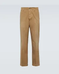 Visvim Pantaloni Field in canvas di cotone Beige