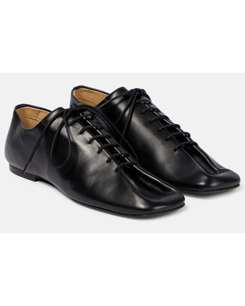 Christophe Lemaire Stringate Souris in pelle Nero