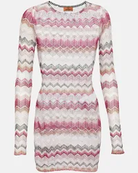 Missoni Miniabito in crochet a zig-zag Multicolore