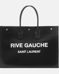 Saint Laurent Shopper Rive Gauche in canvas Nero