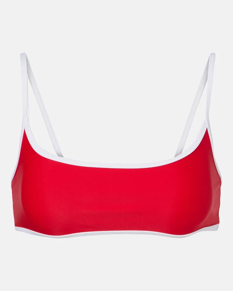 JADE SWIM Top bikini Muse Rosso