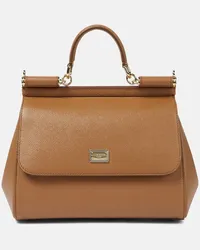 Dolce & Gabbana Borsa Sicily Medium in pelle Marrone