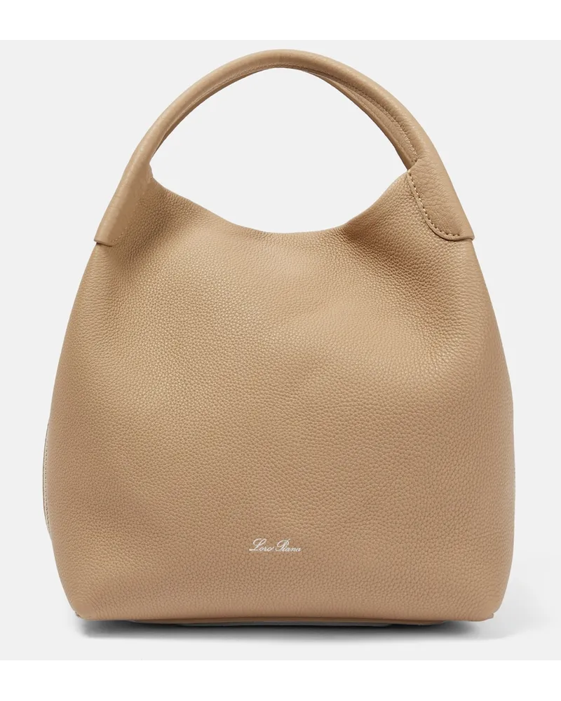 Loro Piana Borsa Bale Large in pelle Beige