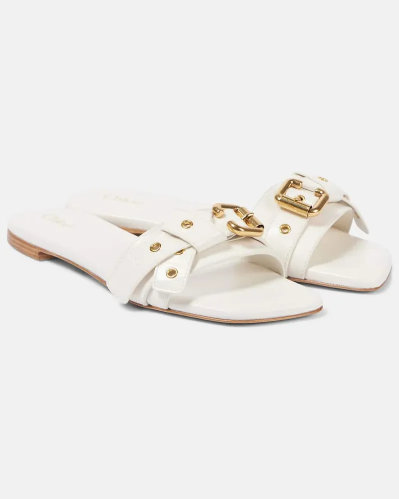 Chloé ChloÃ© Sandali Mae in pelle Bianco