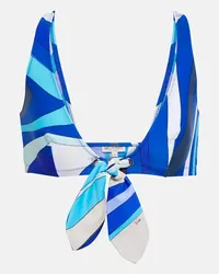 Emilio Pucci Top bikini con stampa Multicolore