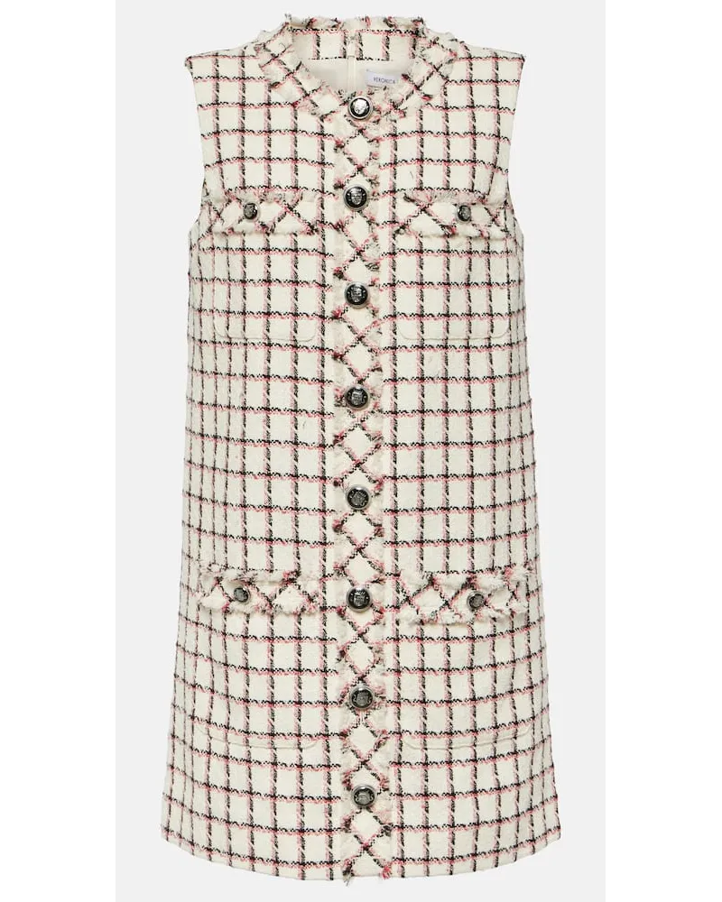 Veronica Beard Miniabito Laurel in tweed di misto cotone Beige