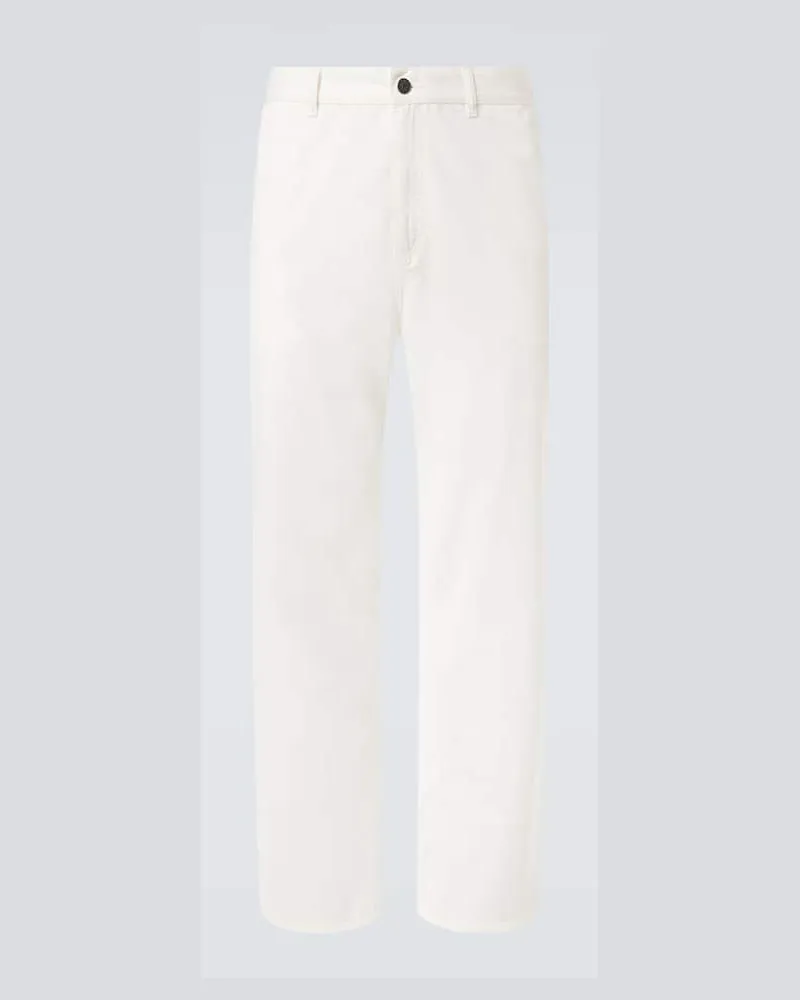 The Row Pantaloni regular Sankuro in gabardine Bianco