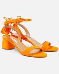 Aquazzura Sandali Alu in suede Arancione