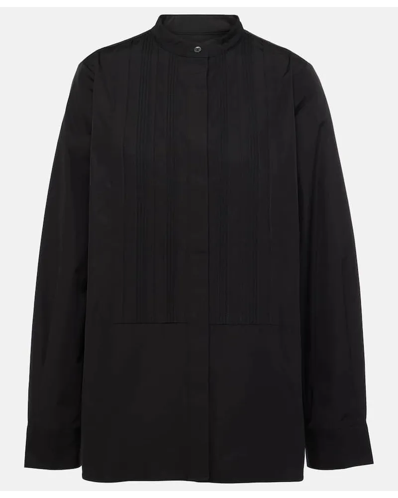 Co Camicia da smoking in cotone Nero