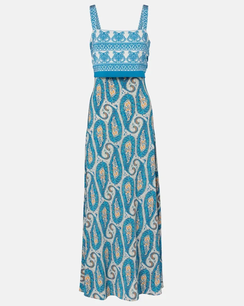 Etro Abito lungo con stampa Multicolore