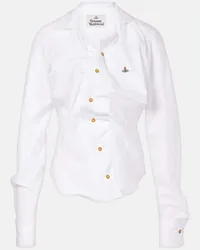 Vivienne Westwood Camicia Drunken in cotone Bianco