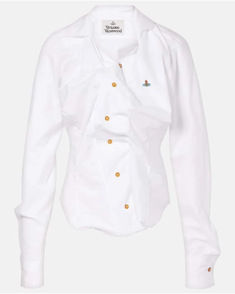 Vivienne Westwood Camicia Drunken in cotone Bianco