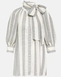 Zimmermann Blusa Matchmaker a righe con fiocco Multicolore