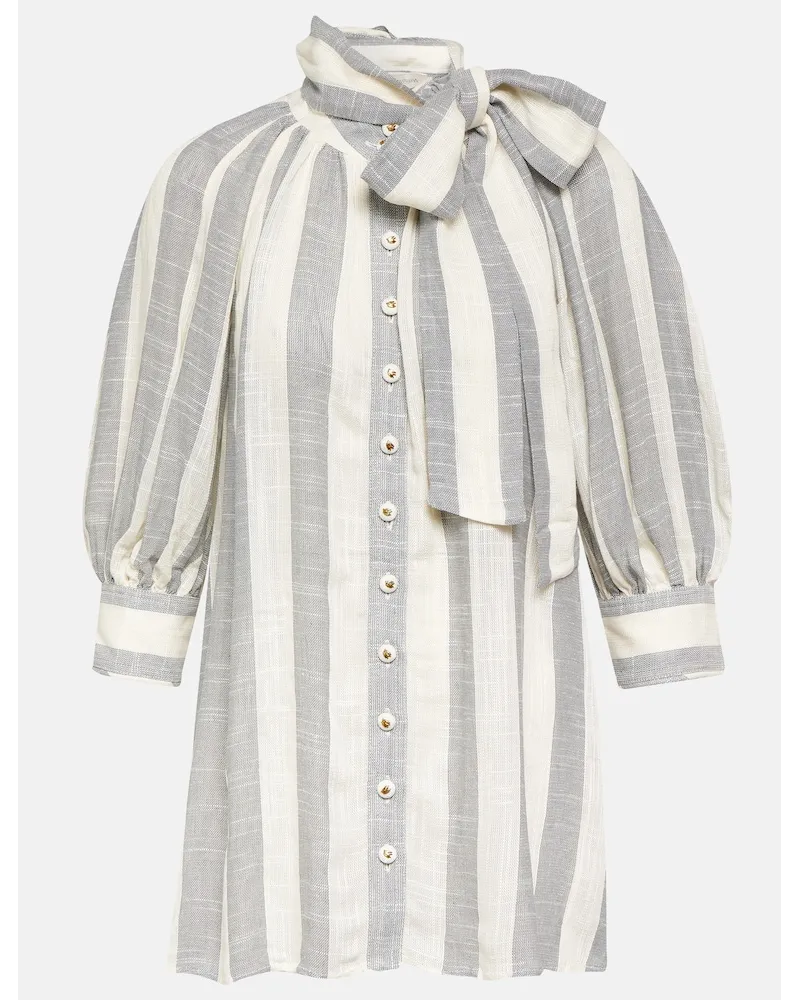 Zimmermann Blusa Matchmaker a righe con fiocco Multicolore