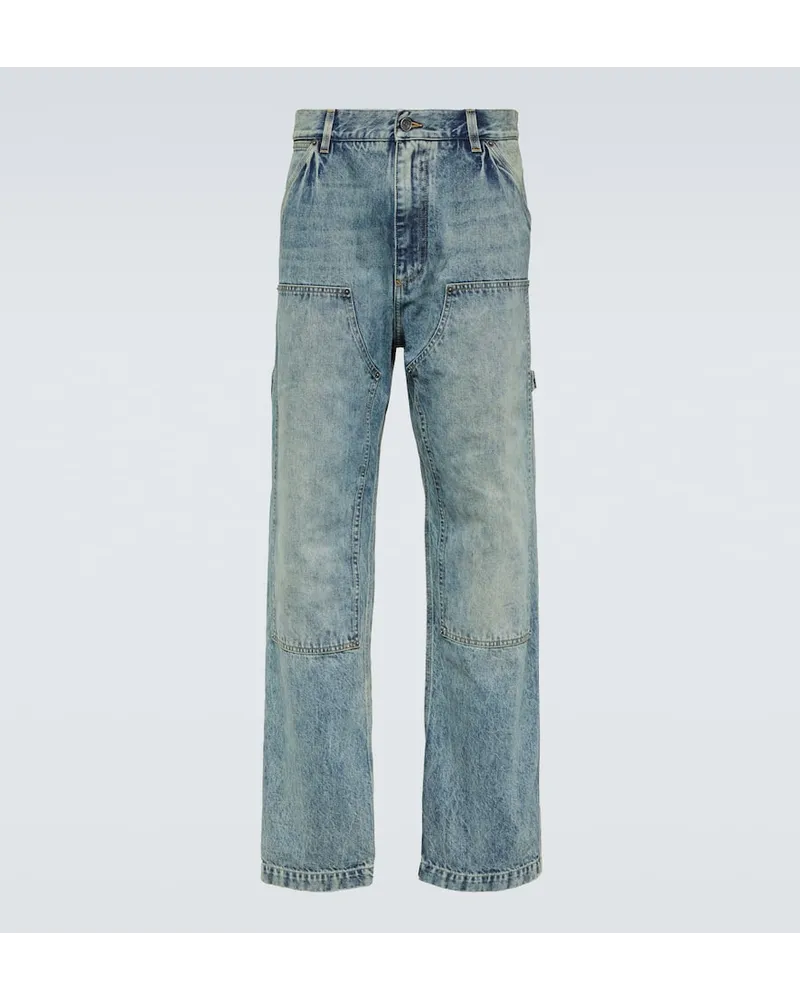 Dolce & Gabbana Jeans a gamba larga Carpenter Blu