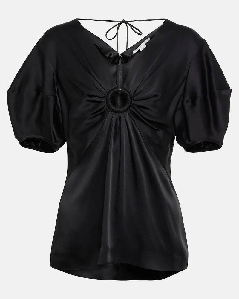 Stella McCartney Top con scollo a V Nero