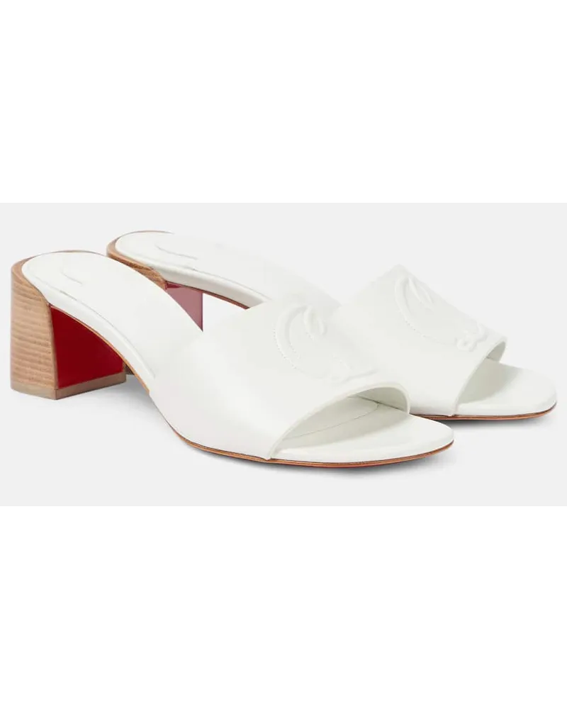 Christian Louboutin Sandali So CL in pelle Bianco