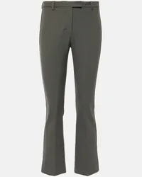 Max Mara Pantaloni cropped in misto cotone Grigio