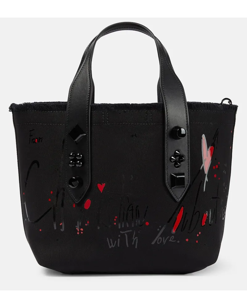 Christian Louboutin Borsa Frangibus Small in canvas Nero