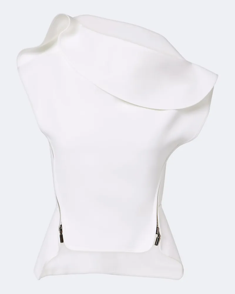 Maticevski Top Whirl Bianco