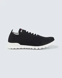 Kiton Sneakers con logo Nero