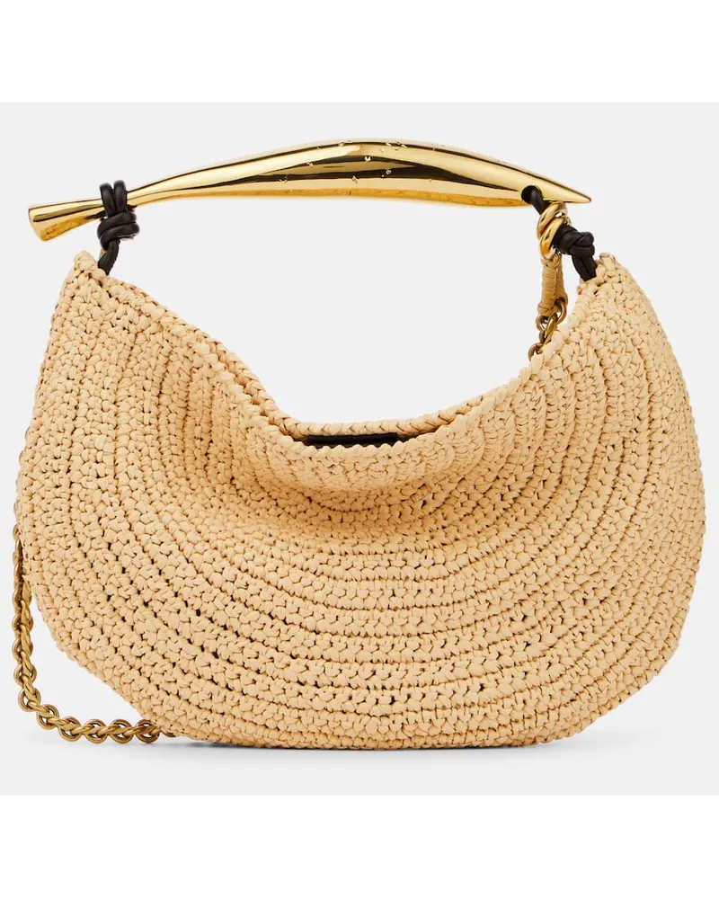 Bottega Veneta Borsa Sardine Chain effetto rafia Neutro