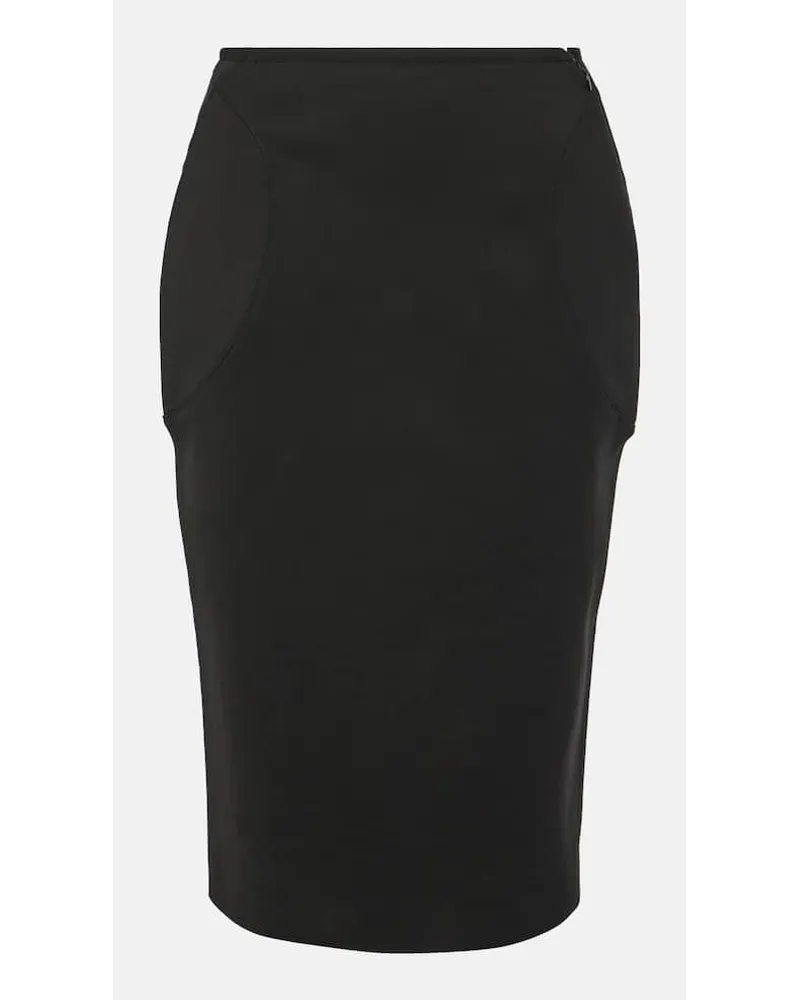 Alaïa AlaÃ¯a Gonna a tubino a vita alta Nero