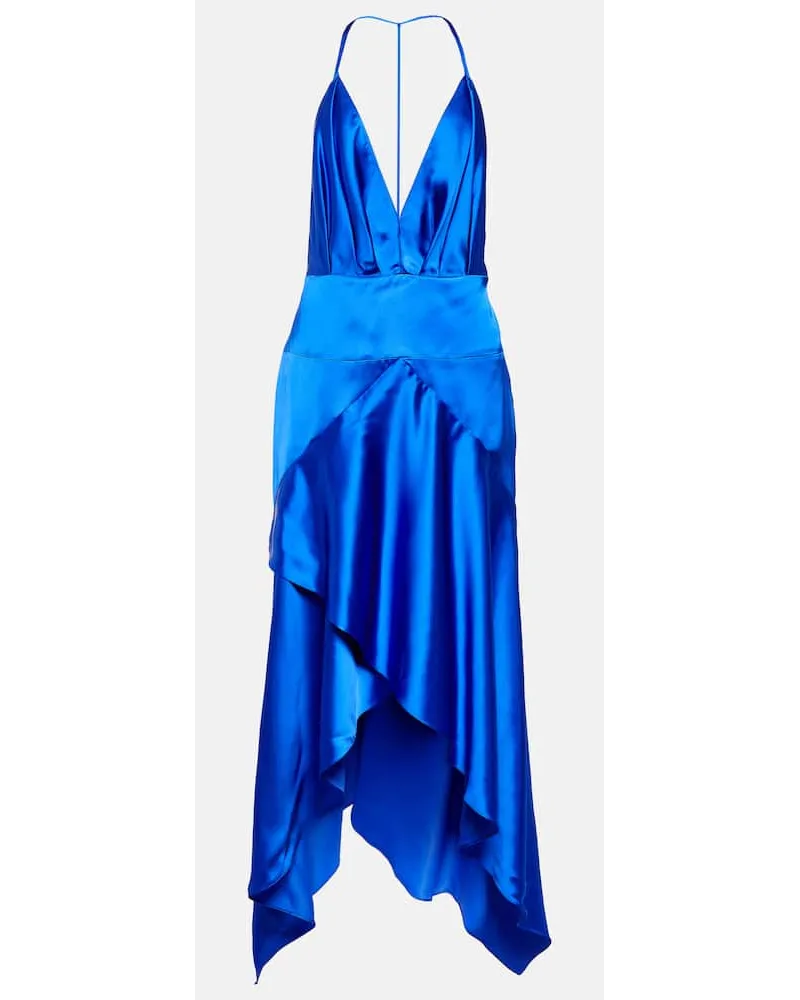 Alexandre Vauthier Abito midi asimmetrico Blu