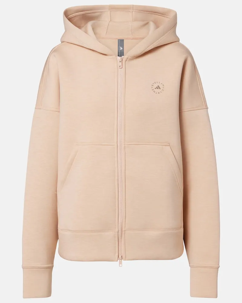 adidas Felpa con cappuccio e logo Rosa