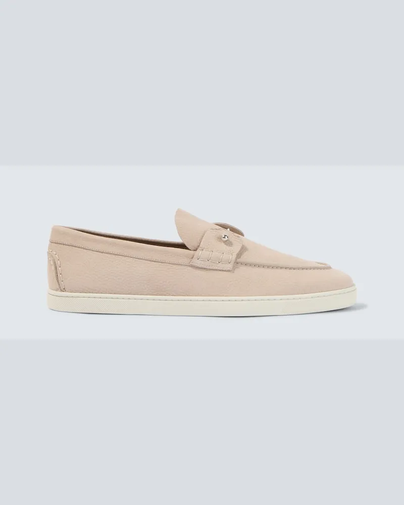 Christian Louboutin Slip-on Chambeliboat in pelle Beige