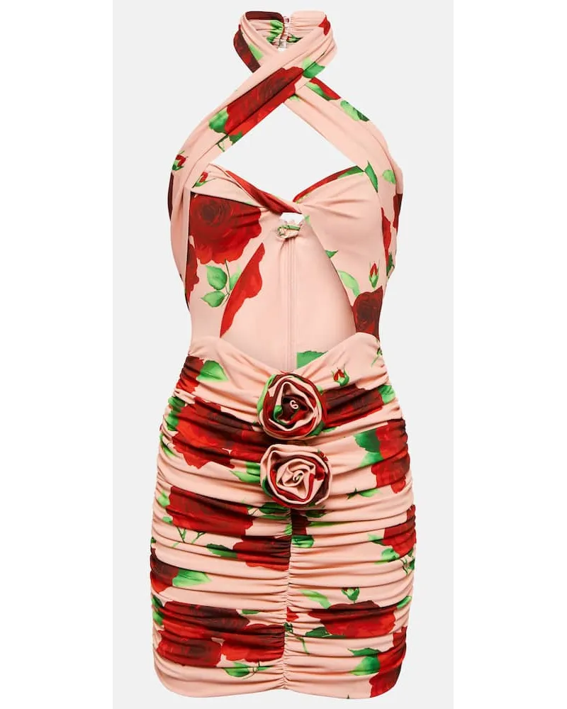 Magda Butrym Miniabito con cut-out e stampa Multicolore
