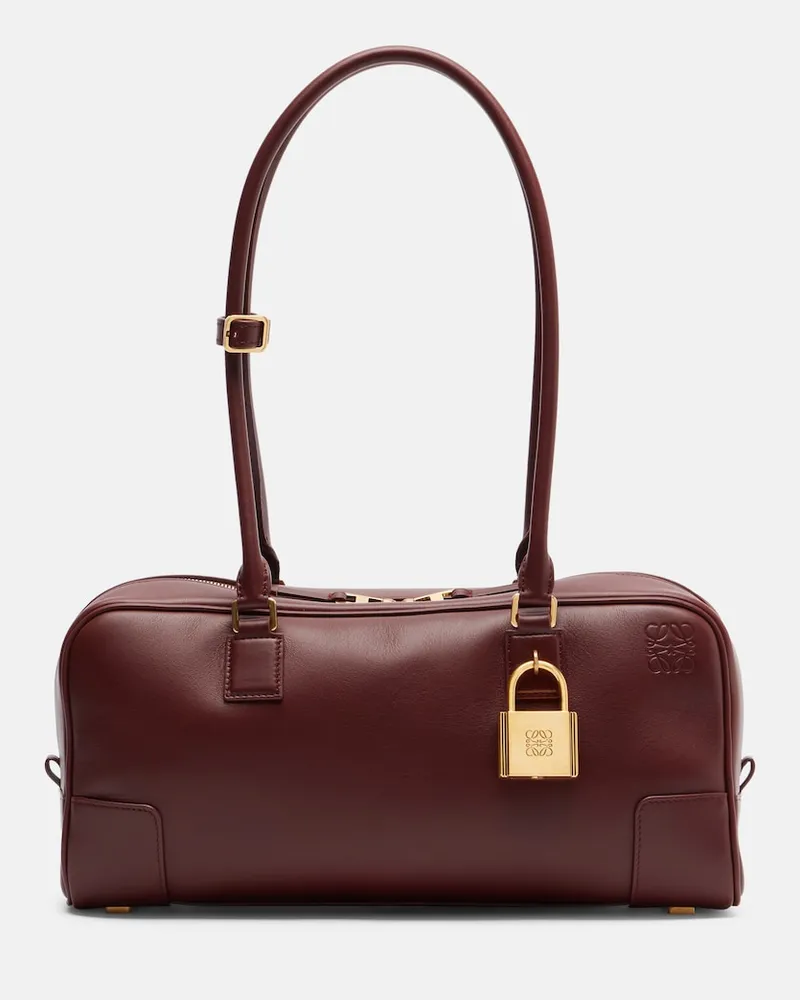 Loewe Borsa a spalla Amazona 31 in pelle Borgogna