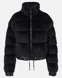 Moncler Piumino Ayse con logo Nero