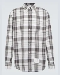 Thom Browne Camicia 4-Bar in cotone Multicolore