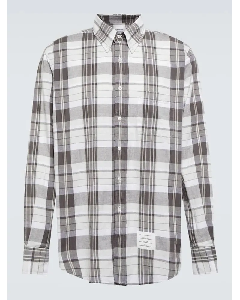 Thom Browne Camicia 4-Bar in cotone Multicolore