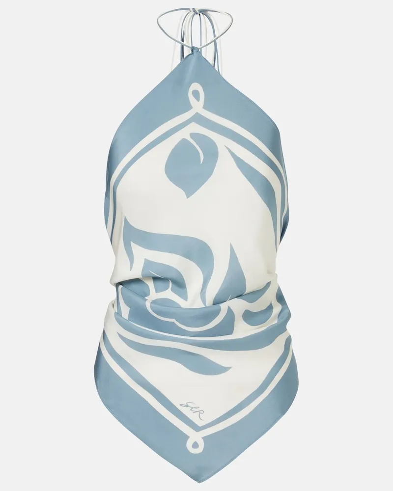 SIR Top Lilou in seta Bianco