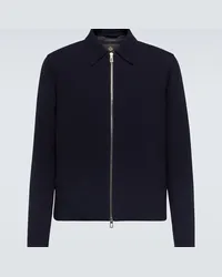 Loro Piana Giacca blouson Maurin in lana Blu