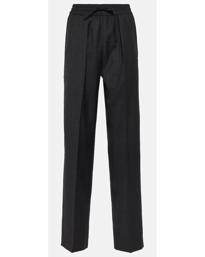 Isabel Marant Pantaloni Liska in lana vergine Grigio