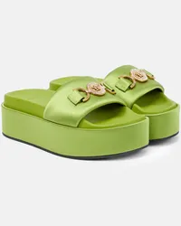 Versace Sandali con plateau Medusa Biggie Verde