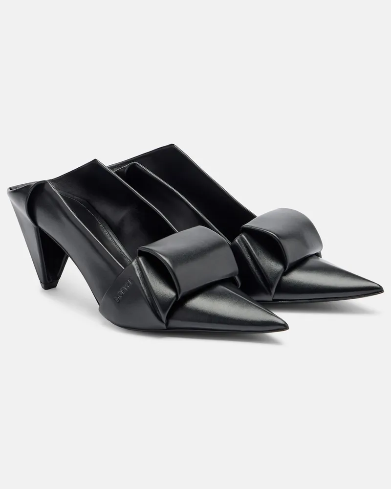 Loewe Mules Origami in pelle Nero
