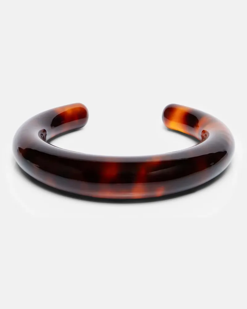 Totême Bracciale rigido in resina Marrone