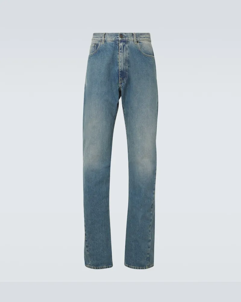 Maison Margiela Jeans regular a vita media Blu