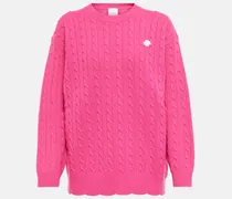 Pullover in lana a trecce