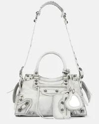 Balenciaga Borsa a spalla Neo Cagole City in pelle Bianco