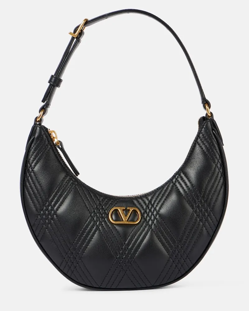 Valentino Garavani Borsa a spalla Quiltie 67 Mini in pelle Nero