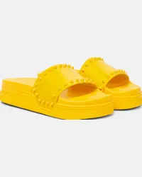 Christian Louboutin Sandali Pool Stud in pelle Giallo