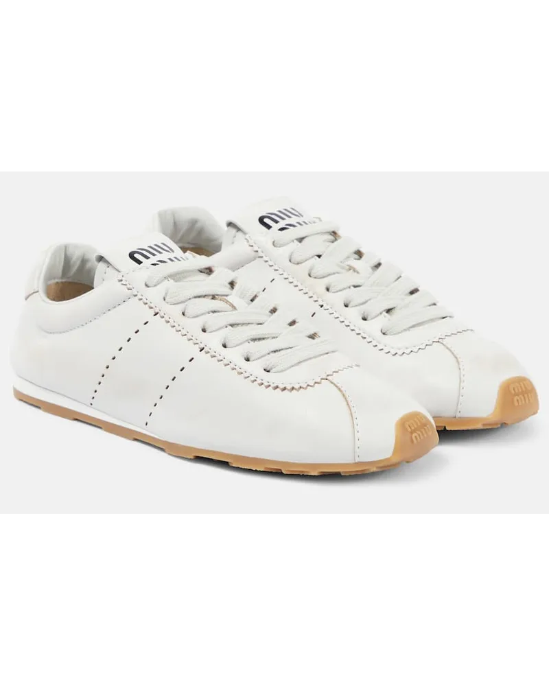 Miu Miu Sneakers in pelle Bianco