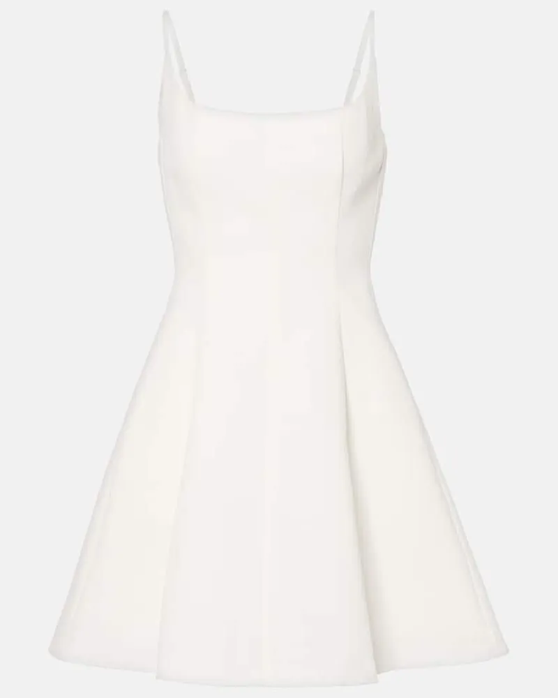 STAUD Bridal - Abito corto Joy in misto cotone Bianco