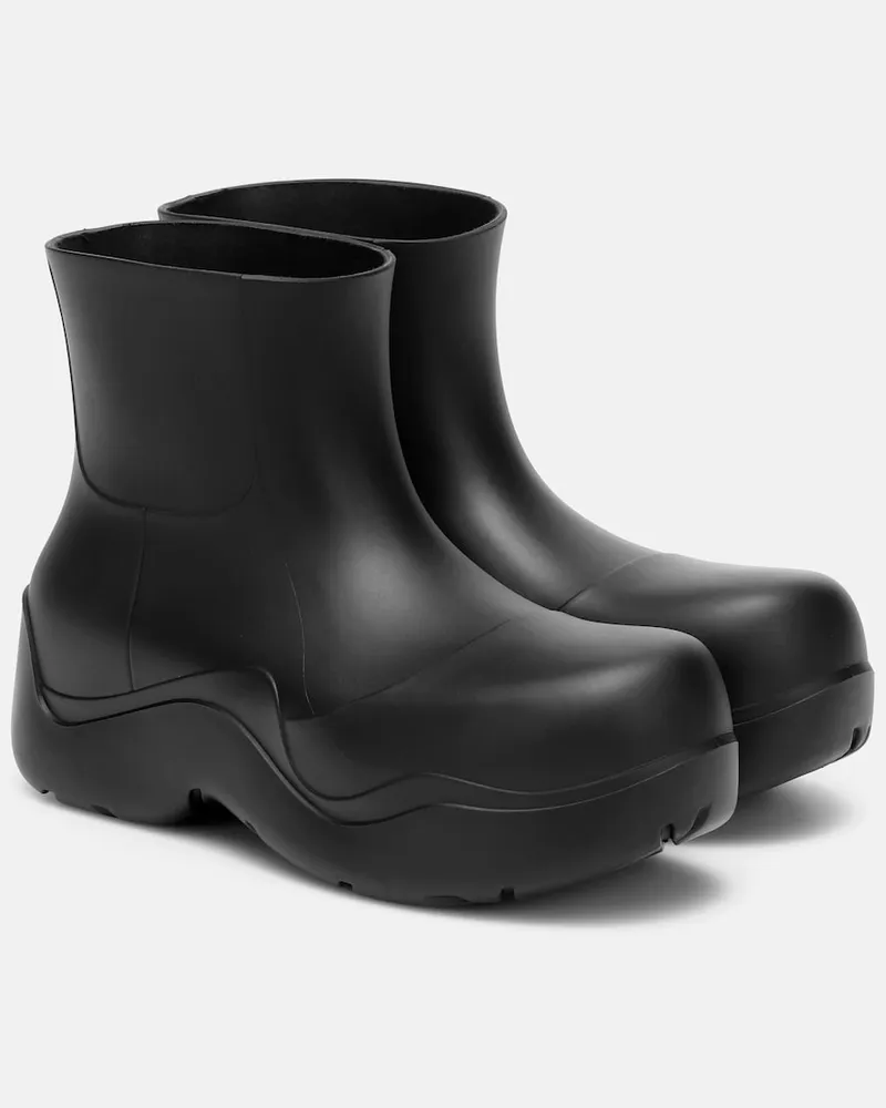 Bottega Veneta Stivaletti Puddle in gomma Nero
