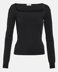 Alexander McQueen Top in jersey Nero